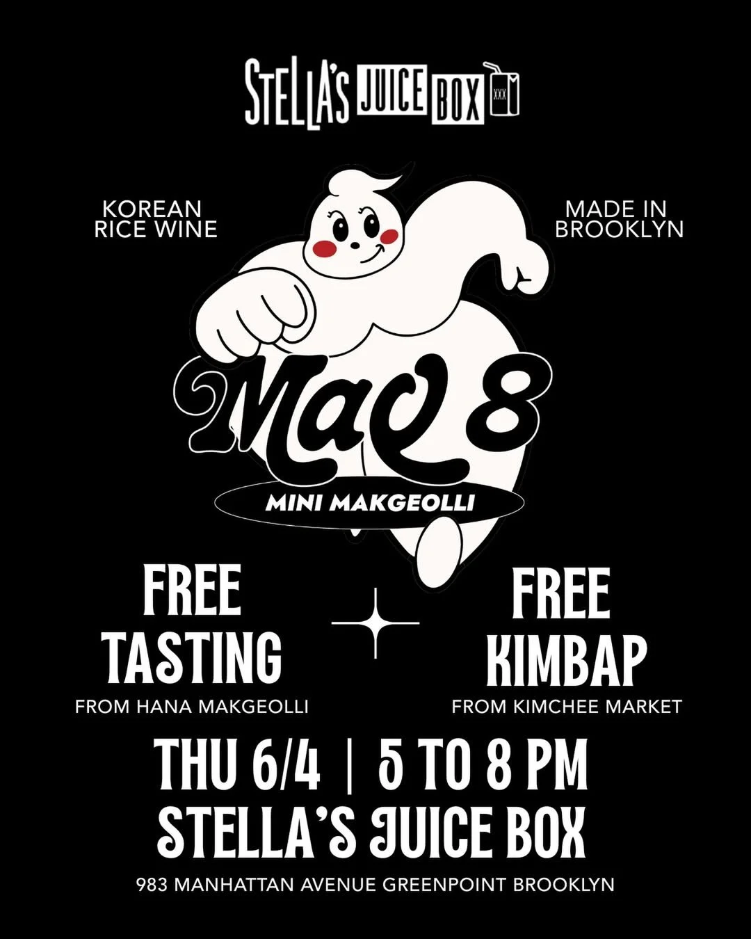 MAQ8 X STELLA'S JUICE BOX, NYC