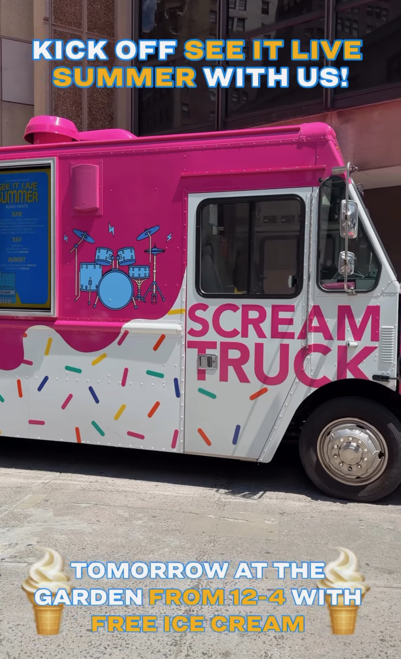 'SEE IT LIVE SUMMER' ICE CREAM TRUCK, NYC