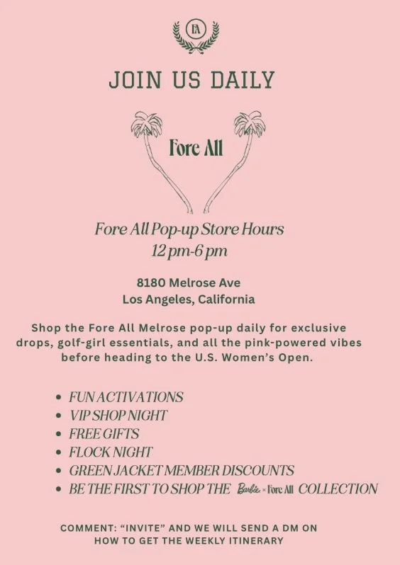 FORE ALL POP-UP SHOP, LA