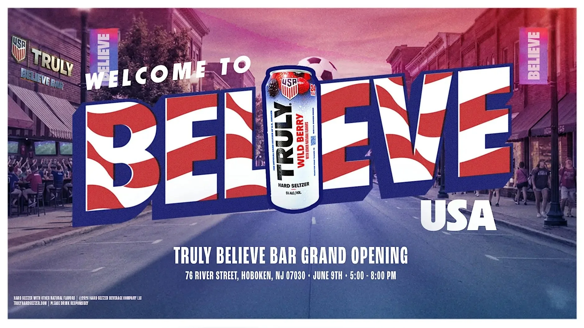 TRULY HARD SELTZER BELIEVE BAR GRAND OPENING, HOBOKEN NJ