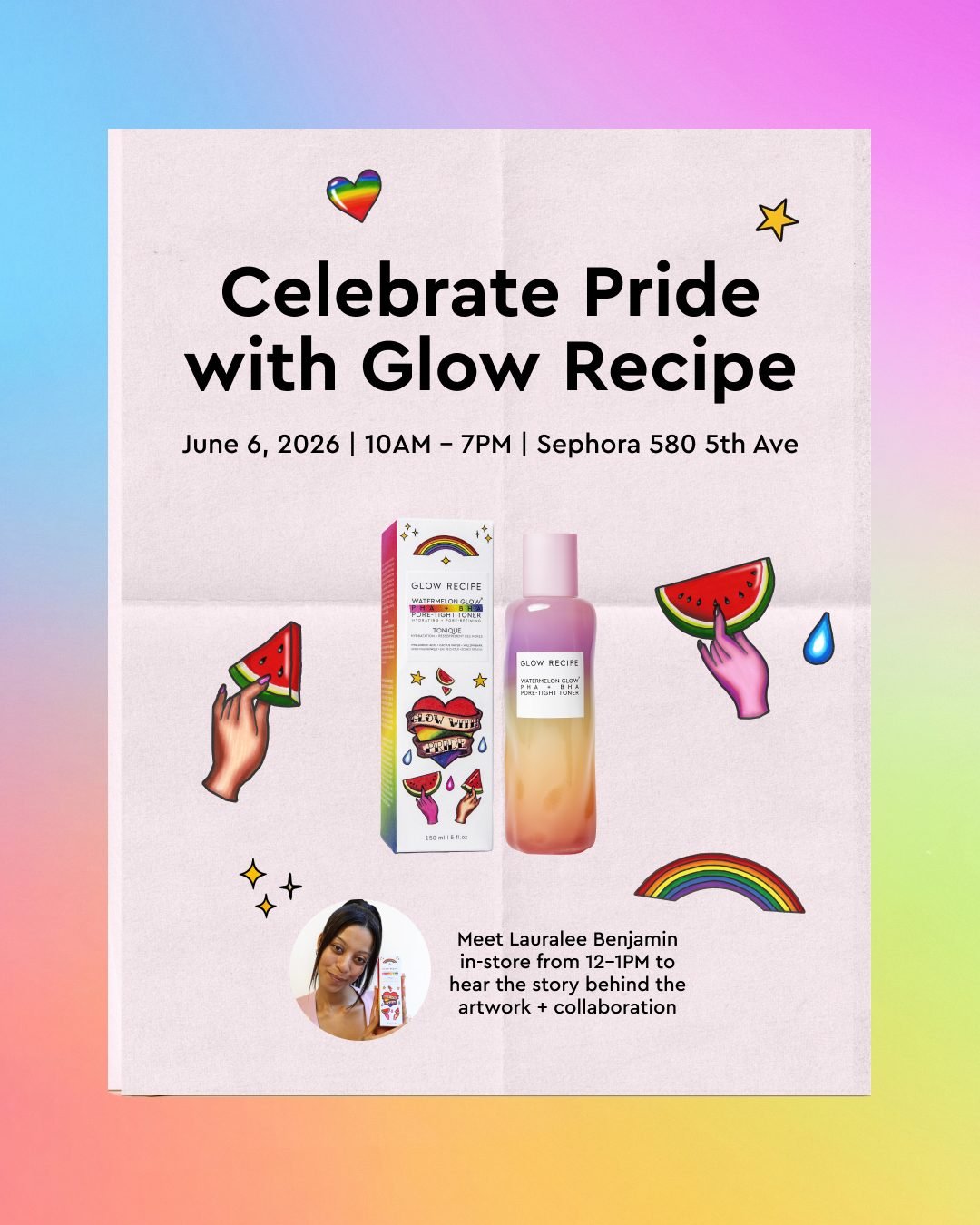 CELEBRATE PRIDE WITH GLOW RECIPE, NYC