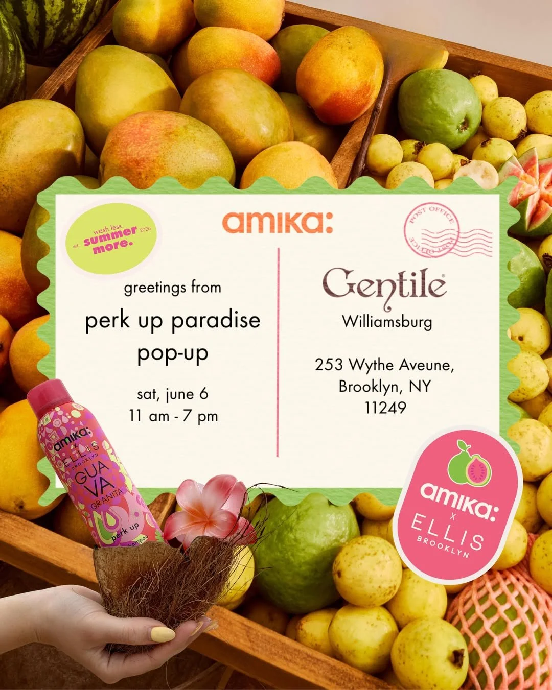 AMIKA PERK UP PARADISE POP-UP, NYC