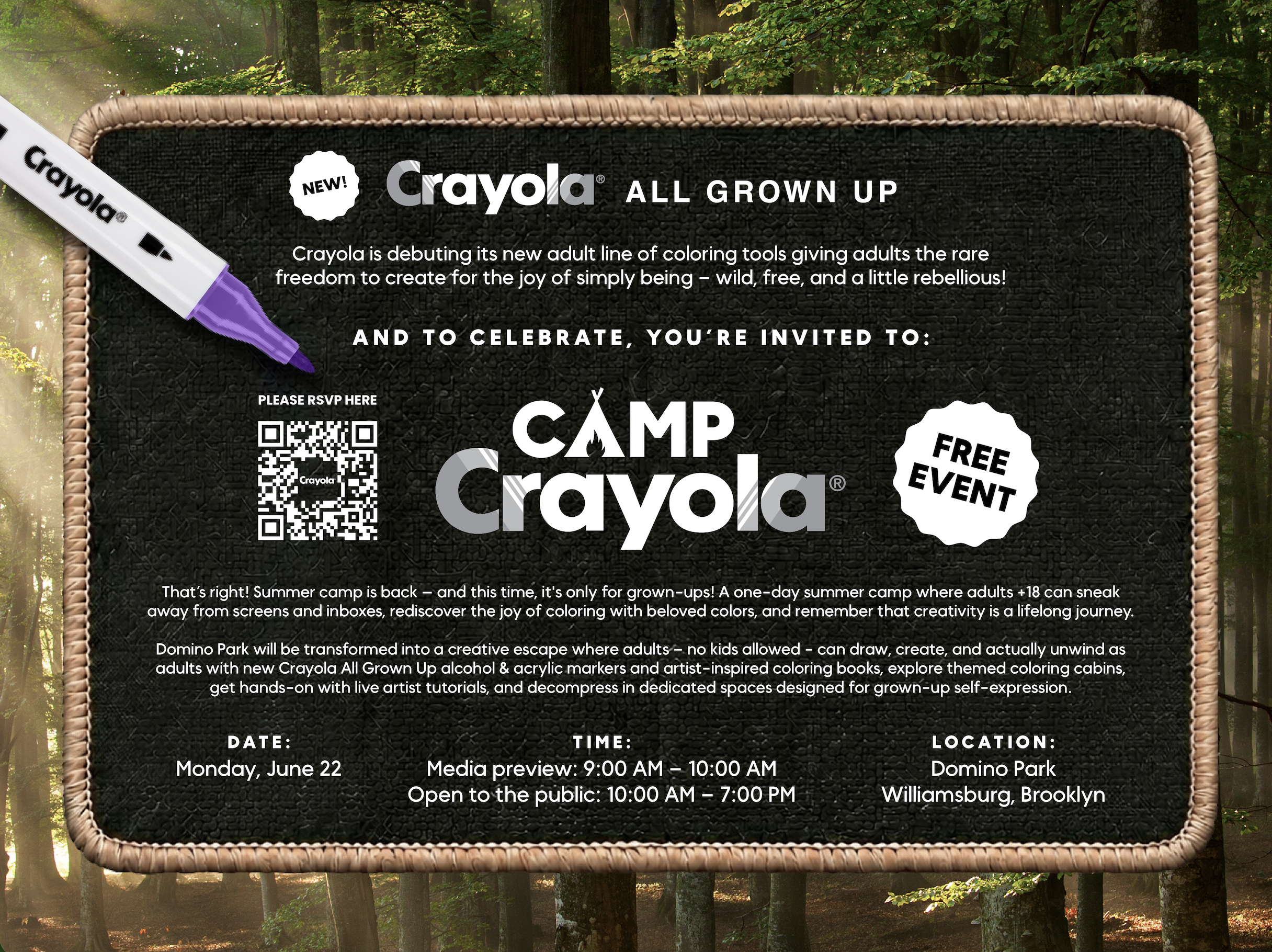 CAMP CRAYOLA (ALL GROWN UP), NYC