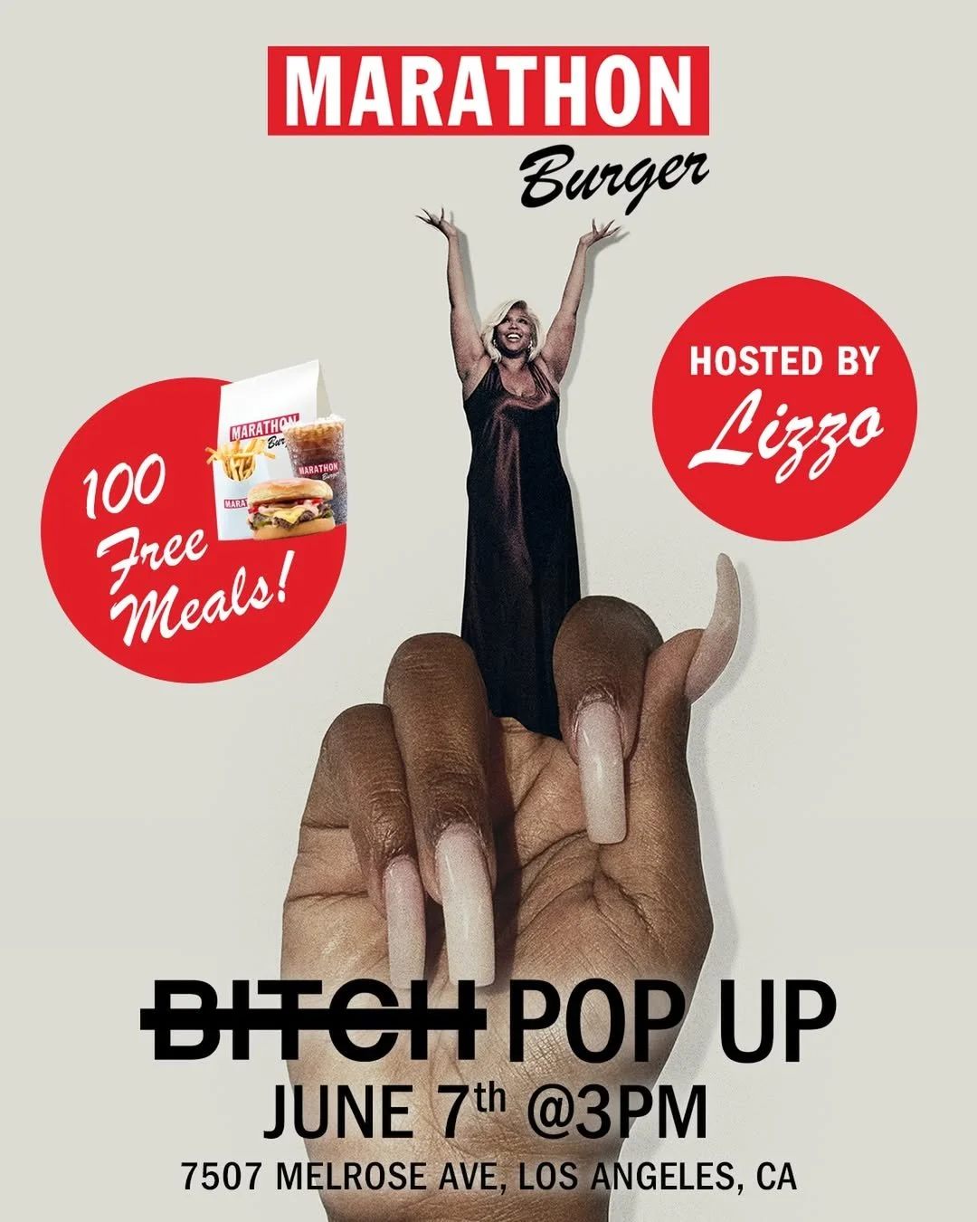 MARATHON BURGER X LIZZO POP-UP, LA