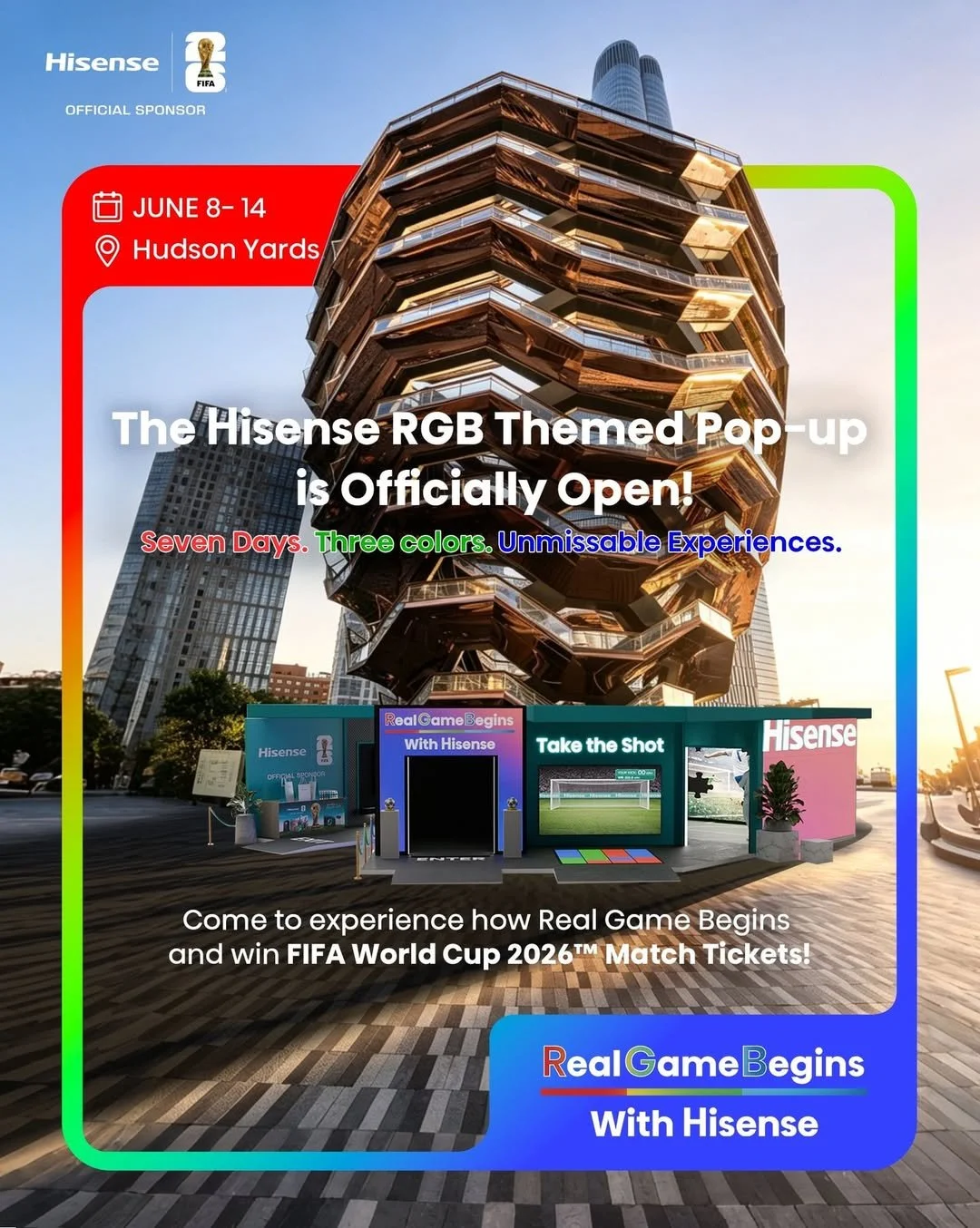 HISENSE RGB POP-UP, NYC