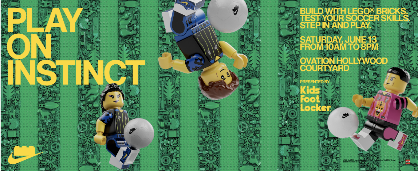 PLAY ON INSTINCT WITH NIKE X LEGO®, LA