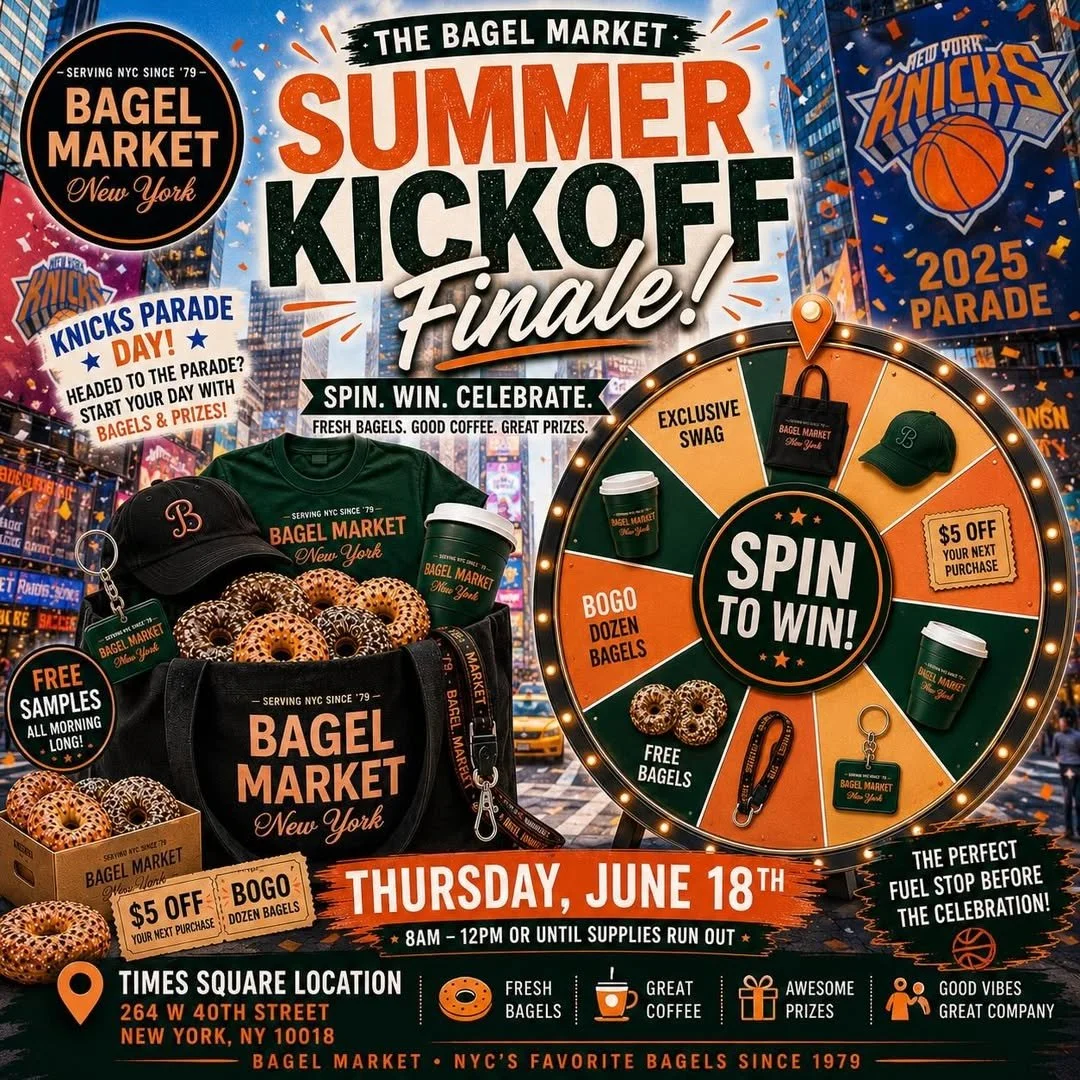 THE BAGEL MARKET SUMMER KICKOFF FINALE, NYC