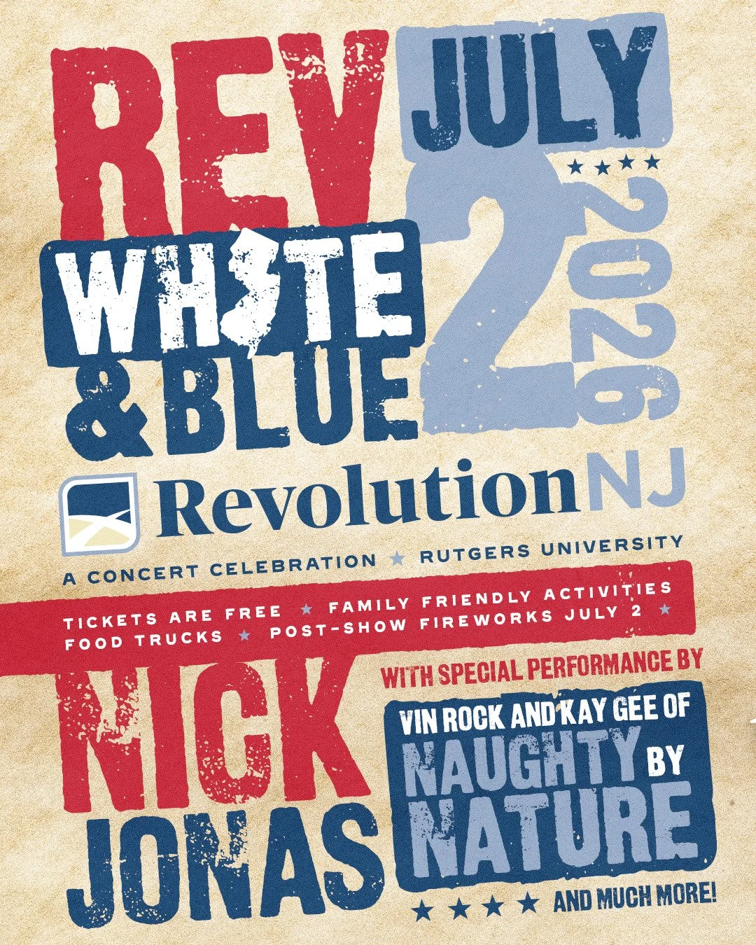 RED WHITE &amp; BLUE AT SHI STADIUM, NJ