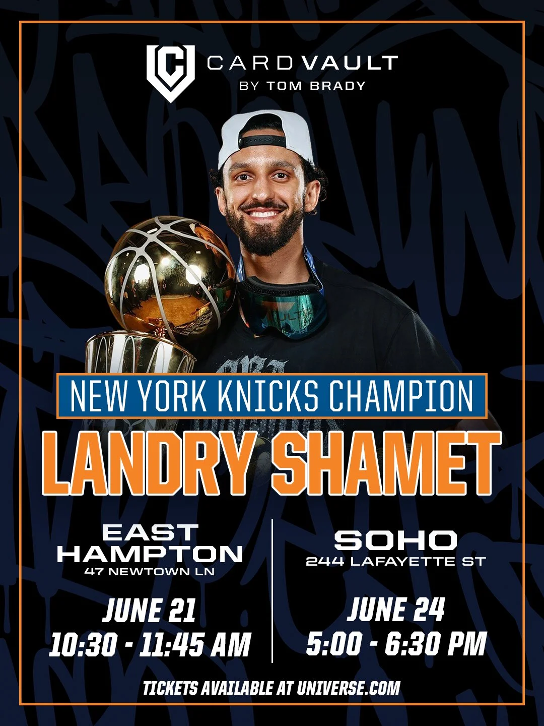 CARD VAULT X NY KNICKS CHAMPION LANDRY SHAMET, NYC