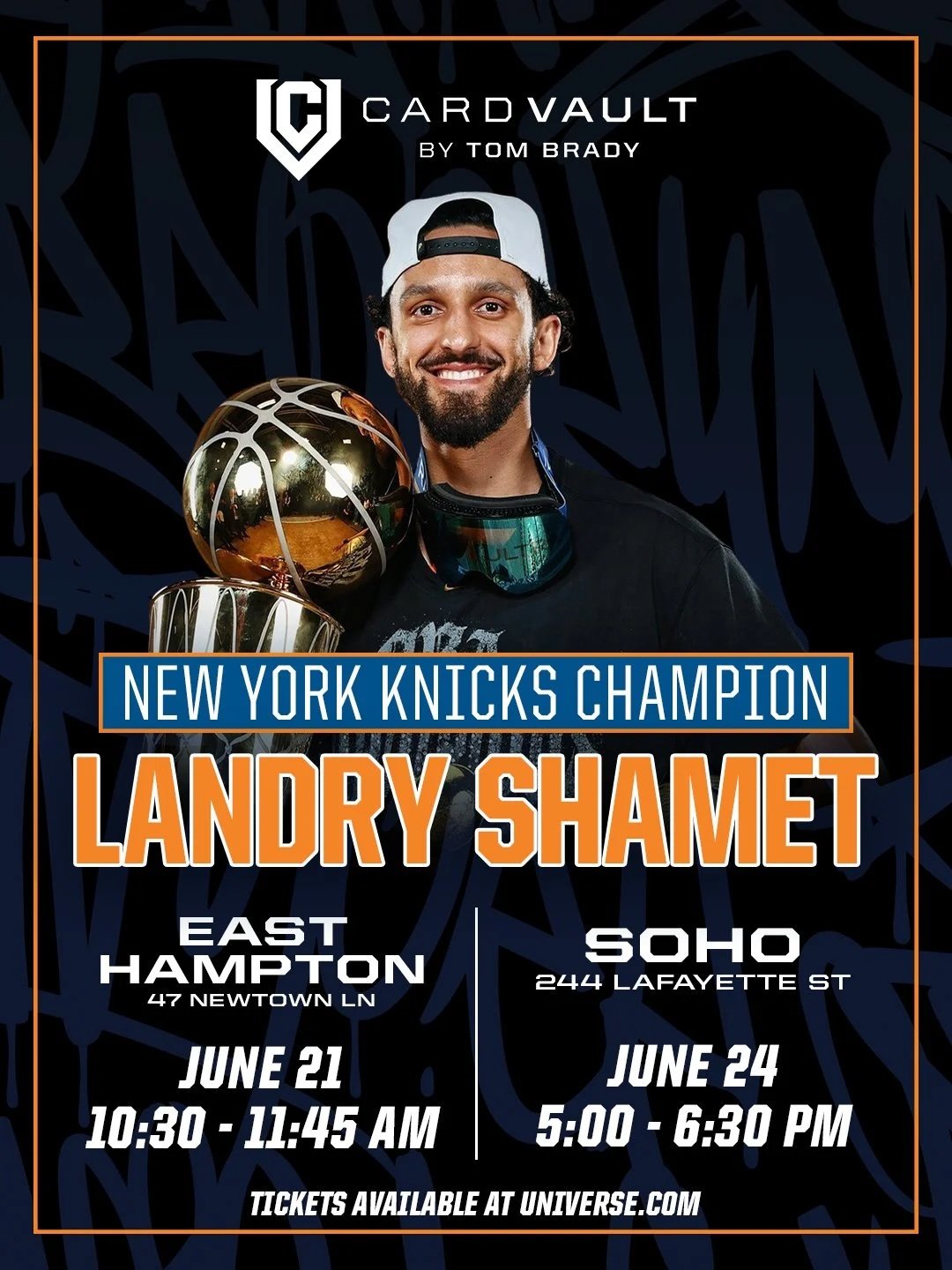 CARD VAULT X NY KNICKS CHAMPION LANDRY SHAMET, HAMPTONS