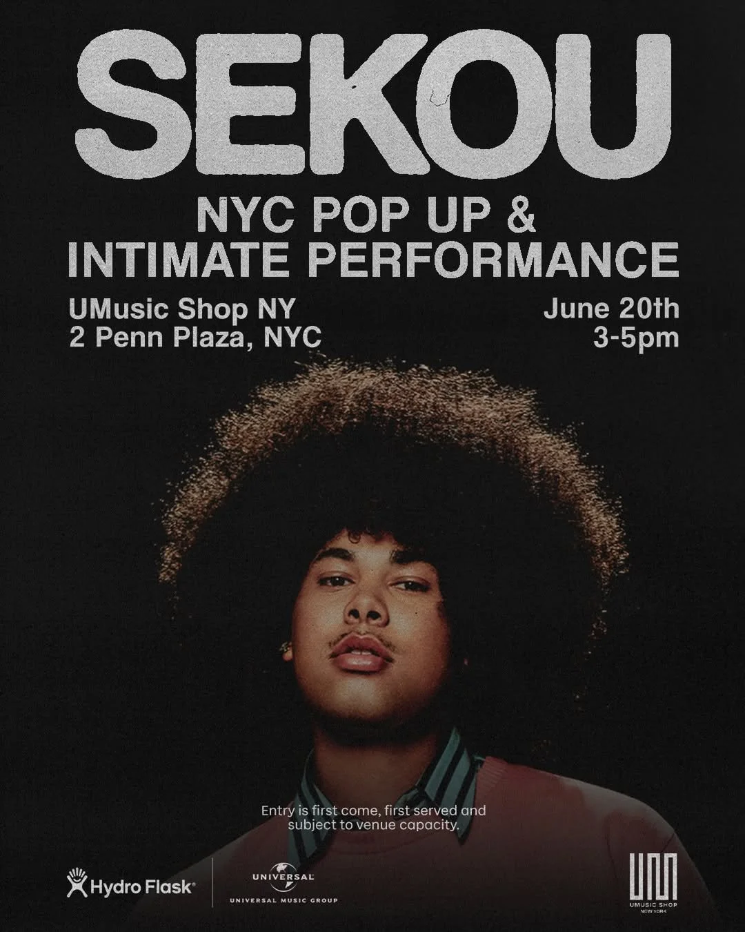 SEKOU NYC POP UP &amp; INTIMATE EXPERIENCE, NYC