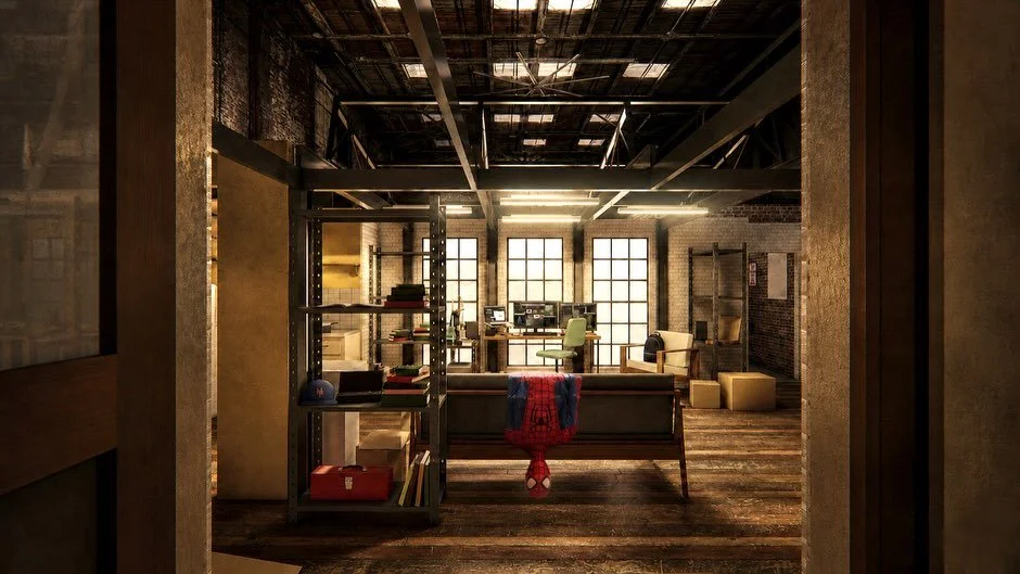 SWING BY PETER PARKER'S APARTMENT FOR A SLICE, NYC