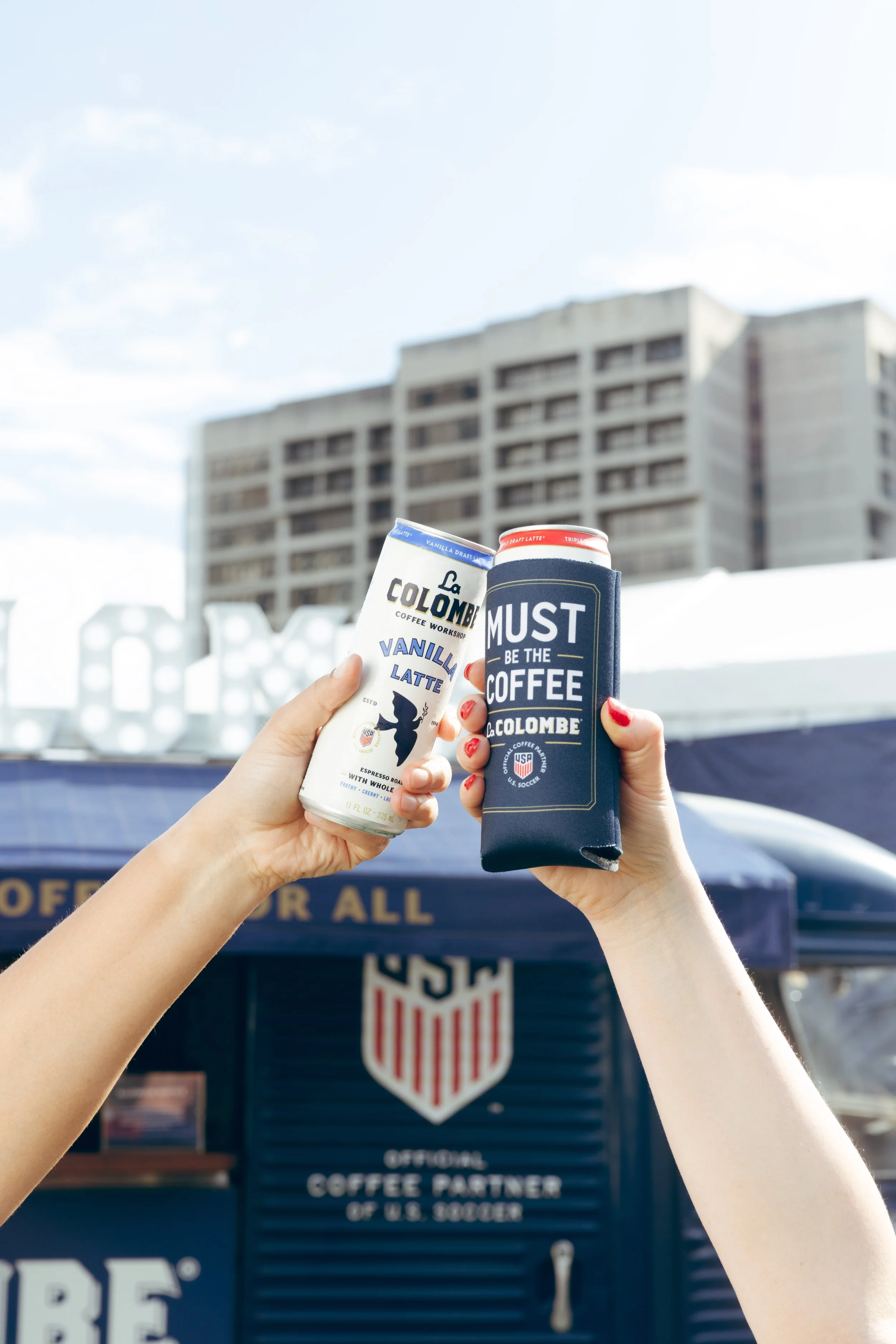 FREE COFFEE FOR U.S. SOCCER FANS AT LA COLOMBE, NYC