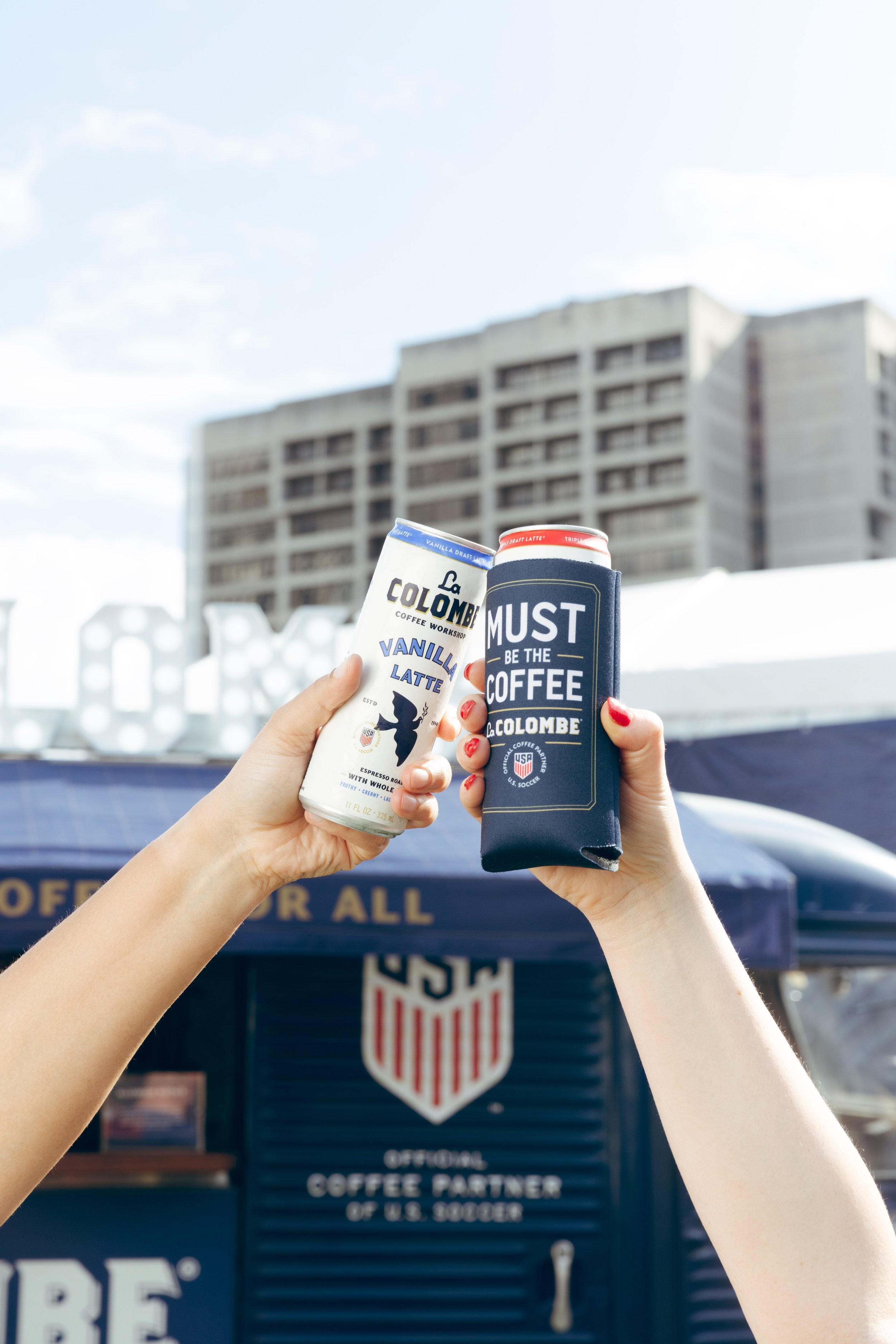 FREE COFFEE FOR U.S. SOCCER FANS AT LA COLOMBE, LA