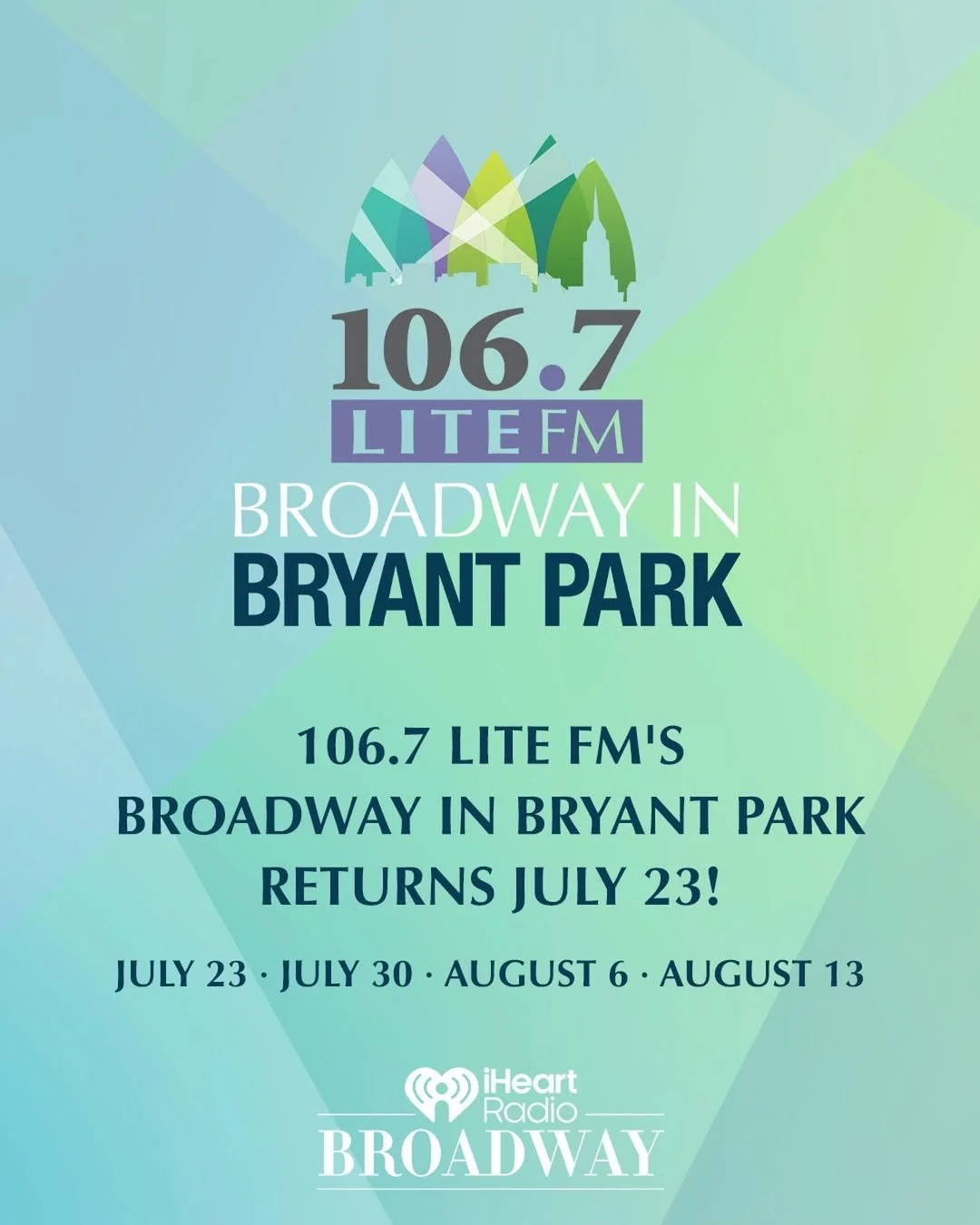 BROADWAY IN BRYANT PARK 2026, NYC