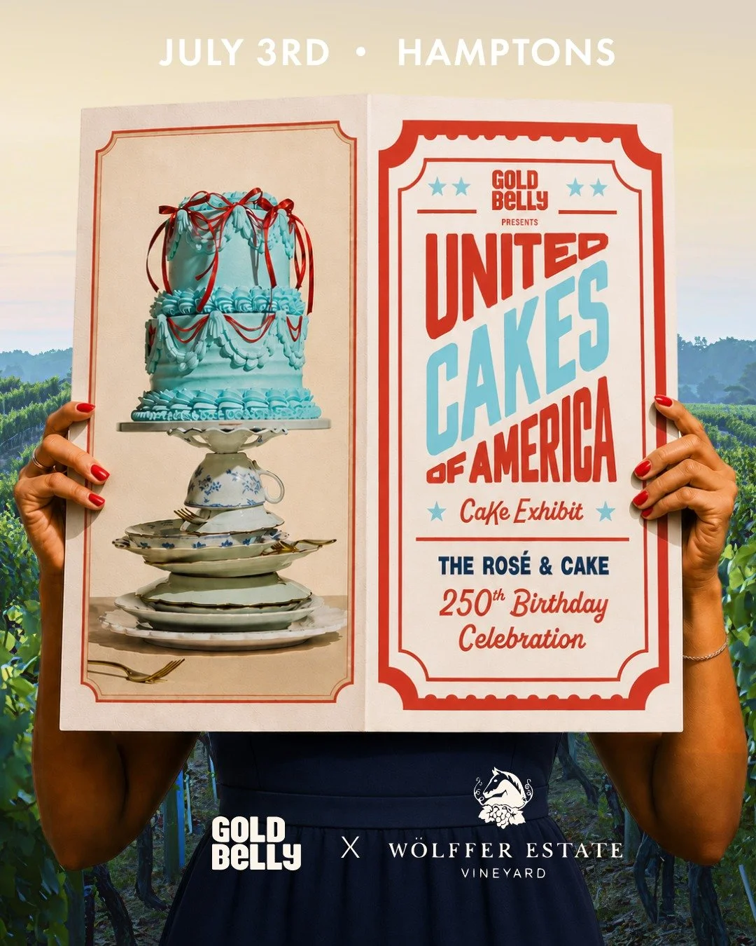 GOLD BELLY PRESENTS UNITED CAKES OF AMERICA CAKE EXHIBIT, HAMPTONS