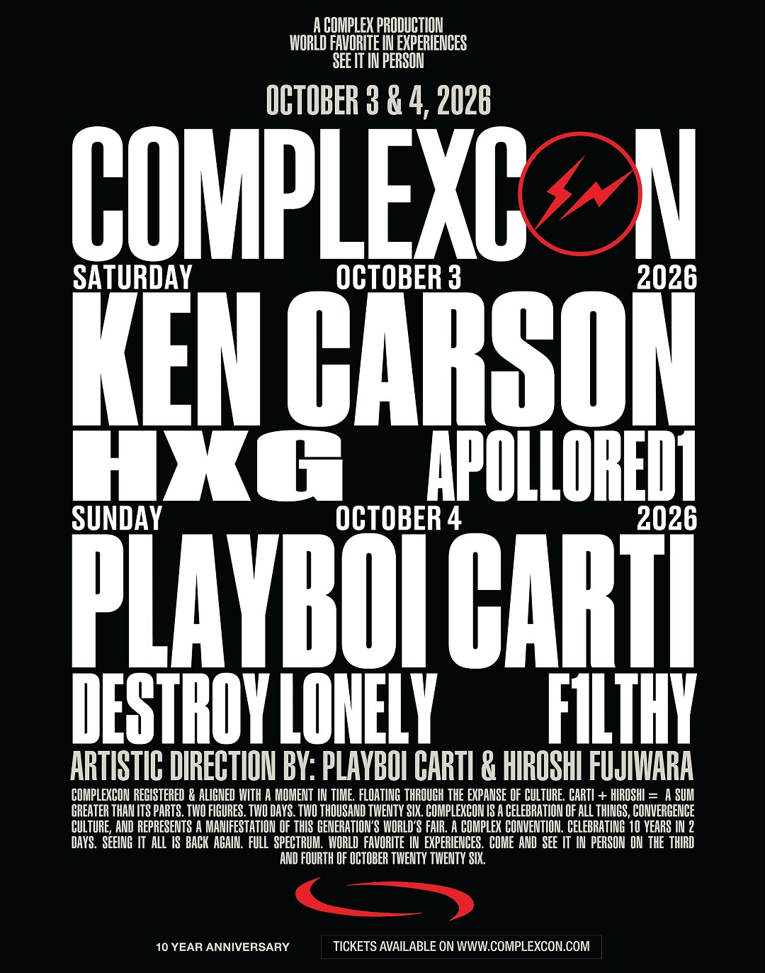 10TH ANNIVERSARY COMPLEXCON, LA