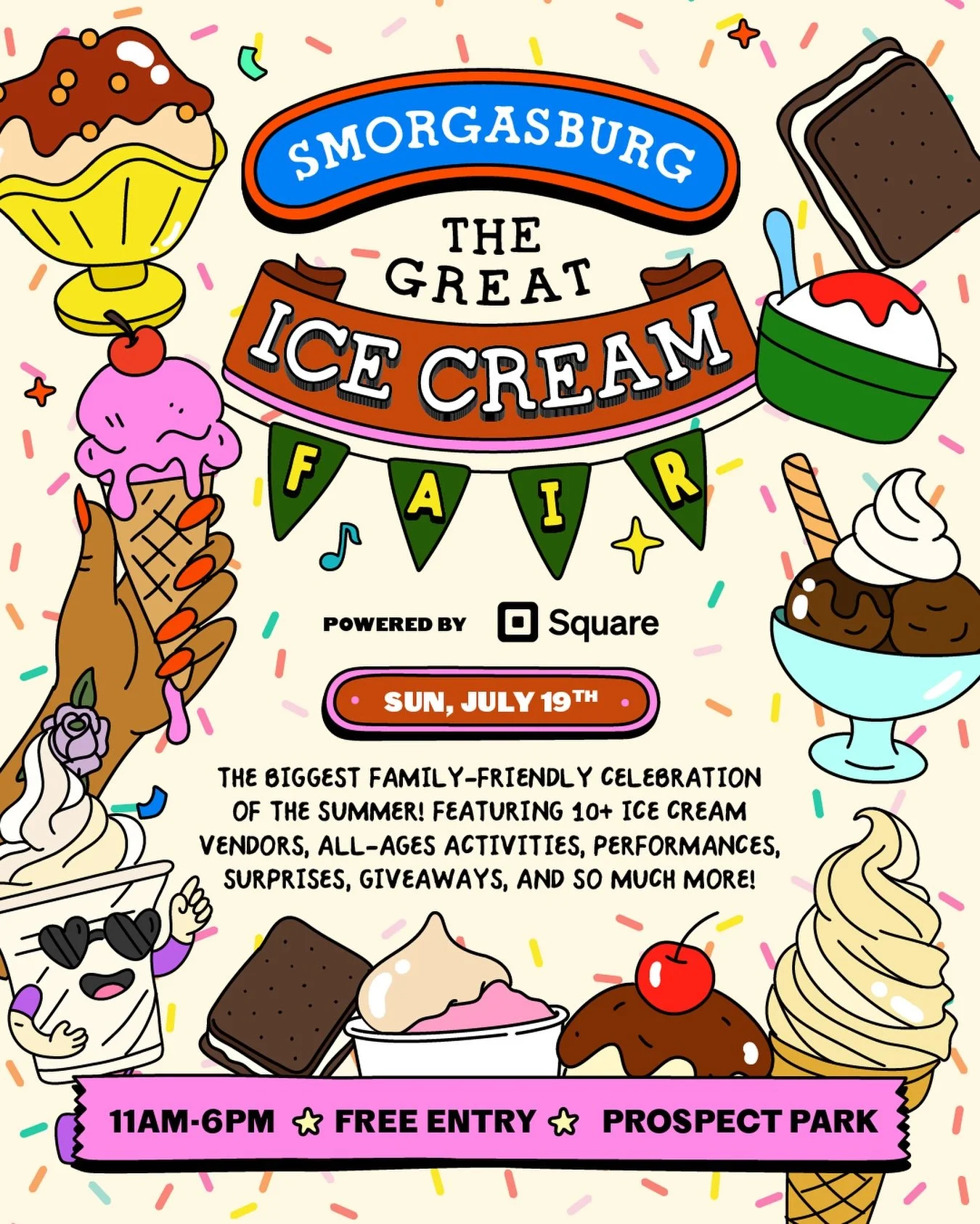 SMORGASBURG THE GREAT ICE CREAM FAIR, NYC