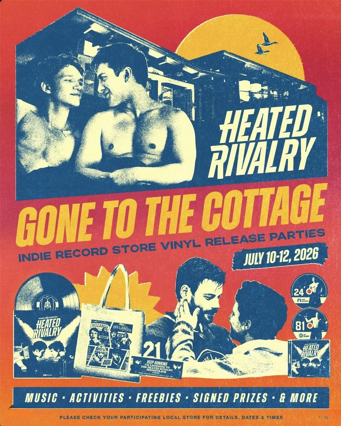 HEATED RIVALRY GONE TO THE COTTAGE VINYL RELEASE PARTY, LA