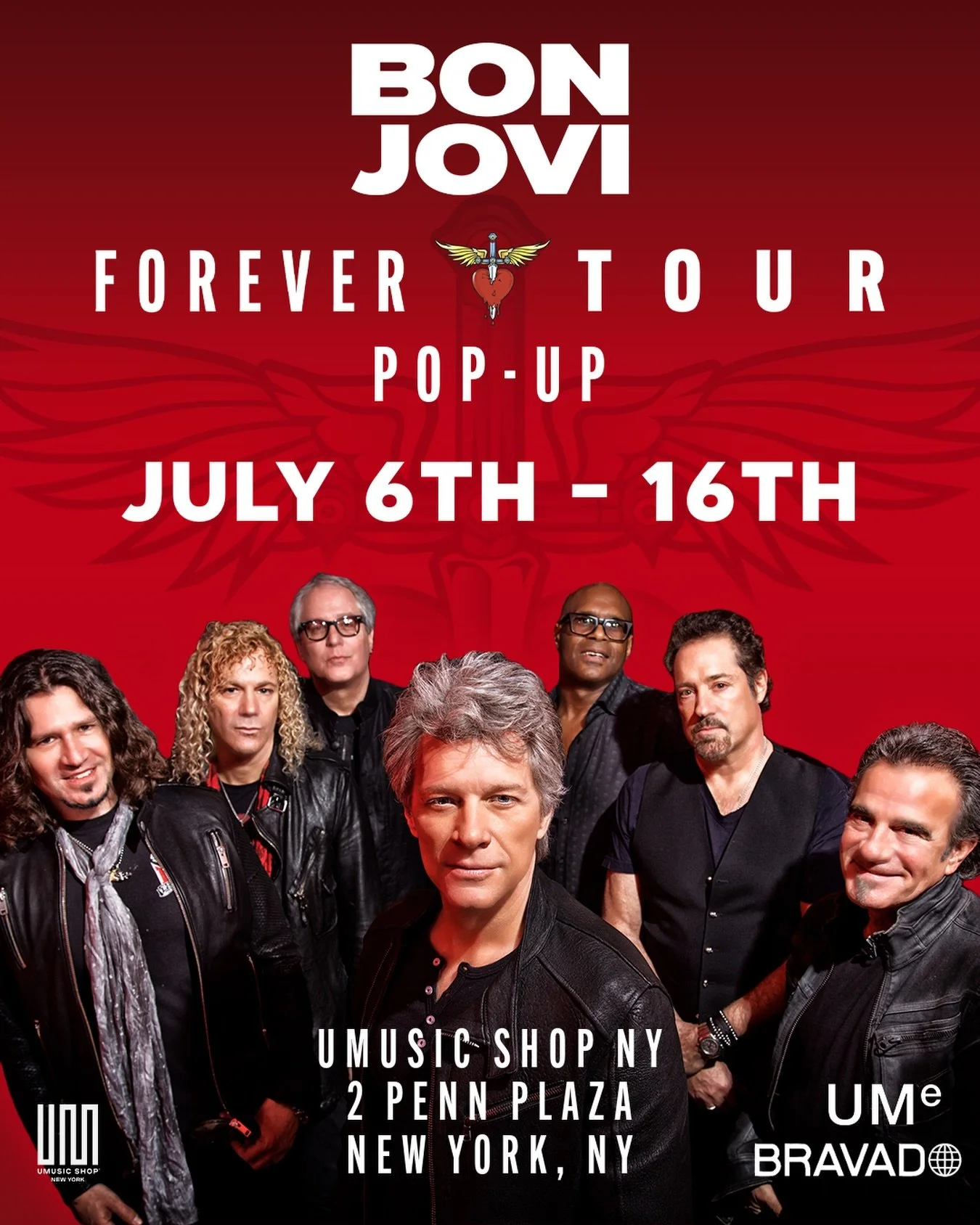 BON JOVI FOREVER TOUR POP UP, NYC