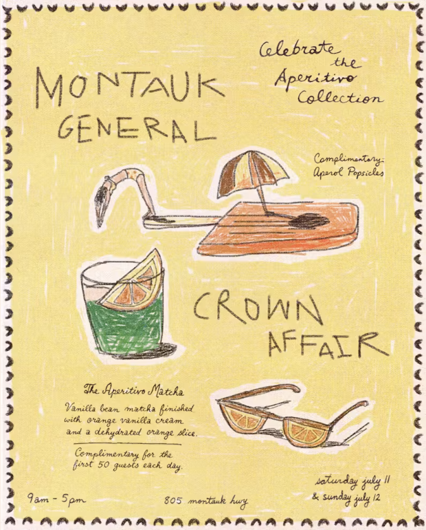 CROWN AFFAIR X MONTAUK GENERAL STORE, HAMPTONS