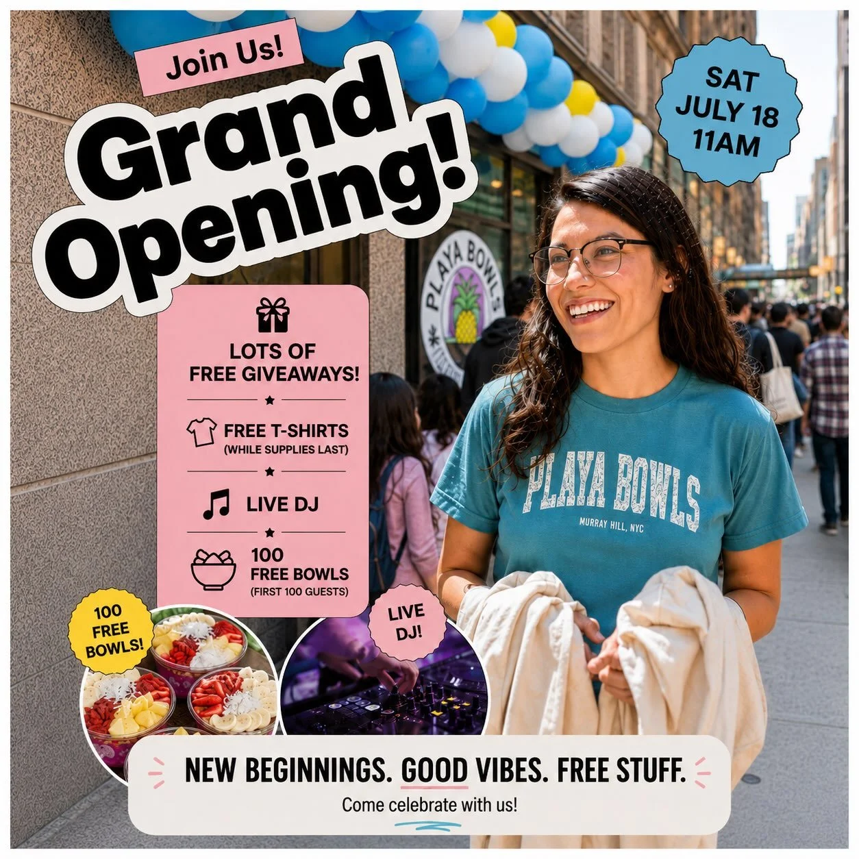 PLAYA BOWLS MURRAY HILL GRAND OPENING, NYC