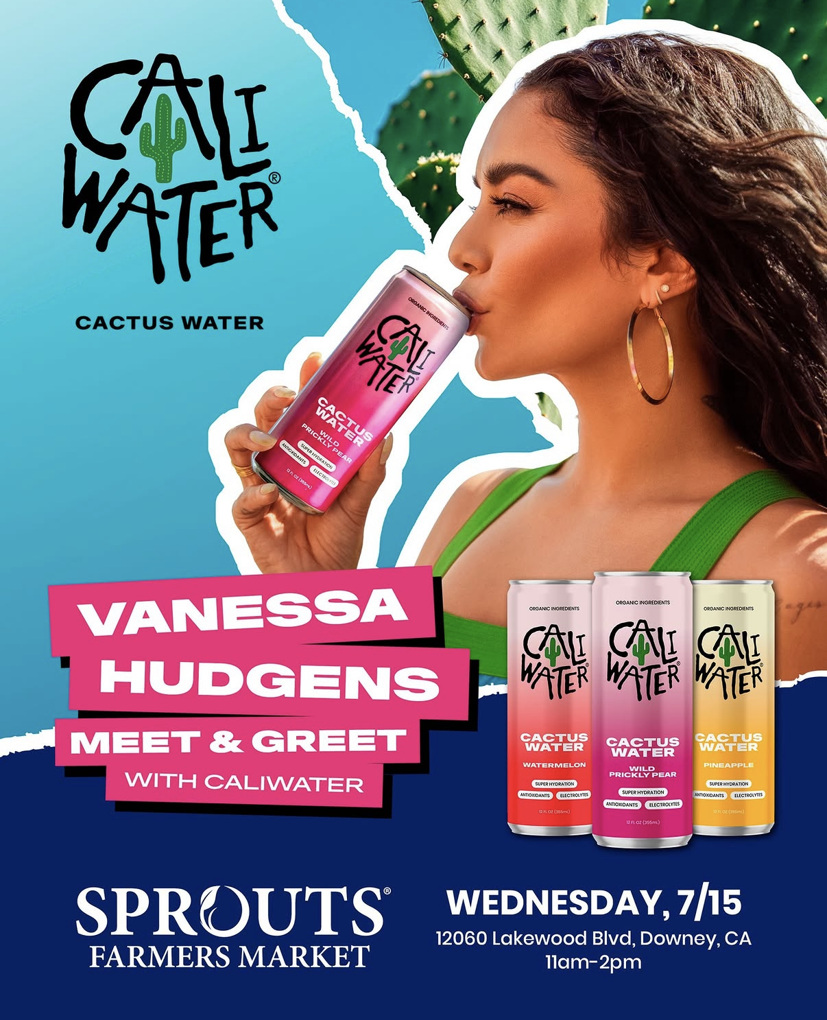VANESSA HUDGENS MEET &amp; GREET WITH CALIWATER, LA