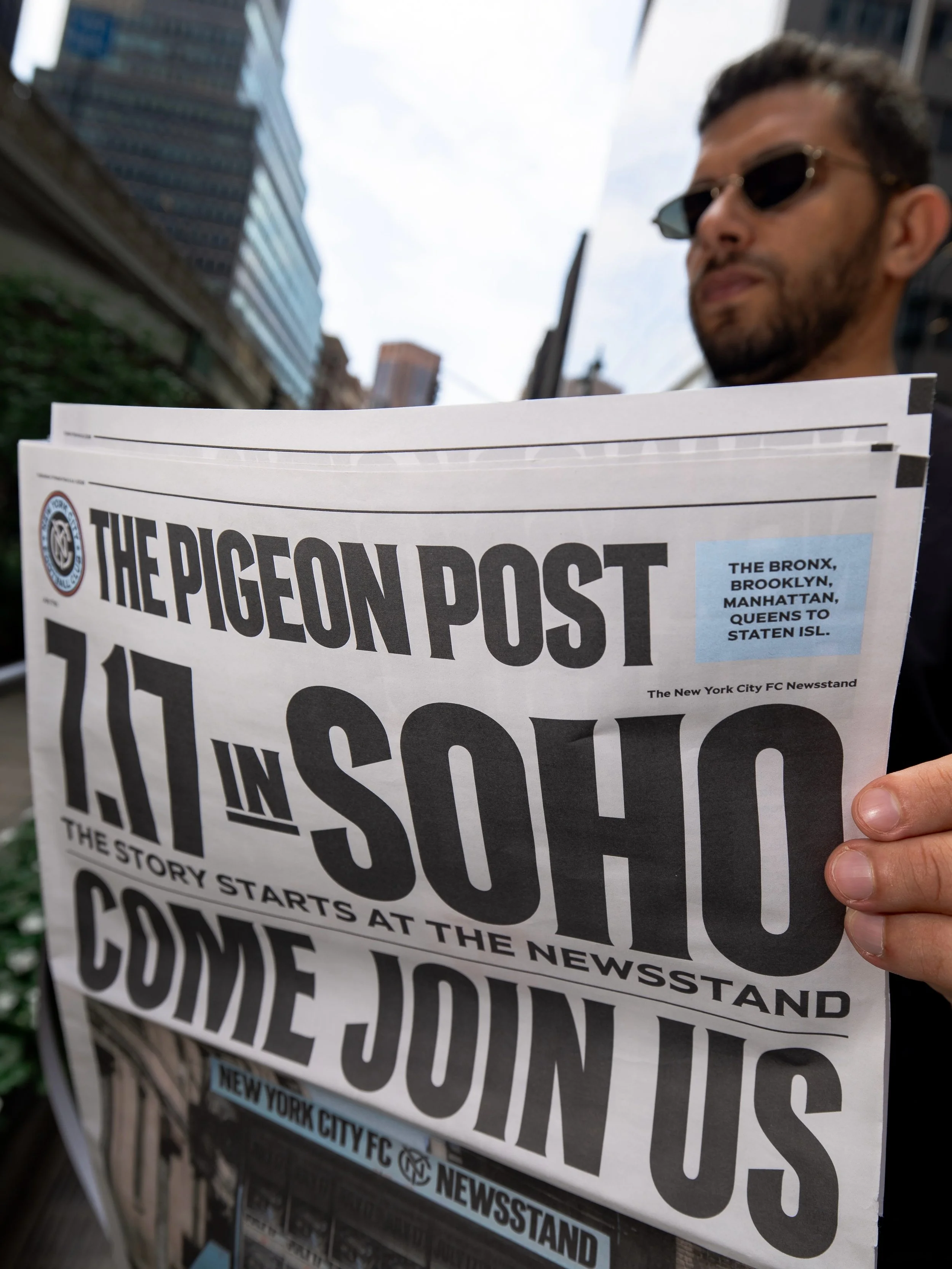 NEW YORK CITY FOOTBALL CLUB PIGEON POST, NYC