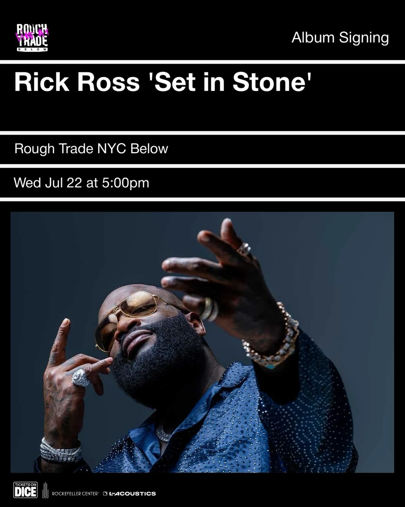 RICK ROSS ALBUM SIGNING, NYC