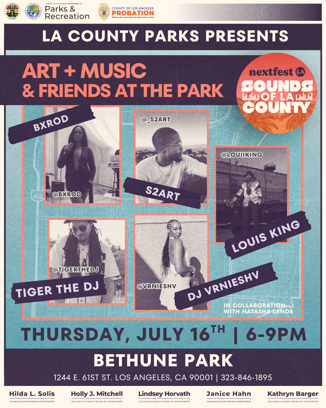 ART + MUSIC &amp; FRIENDS AT THE PARK, LA
