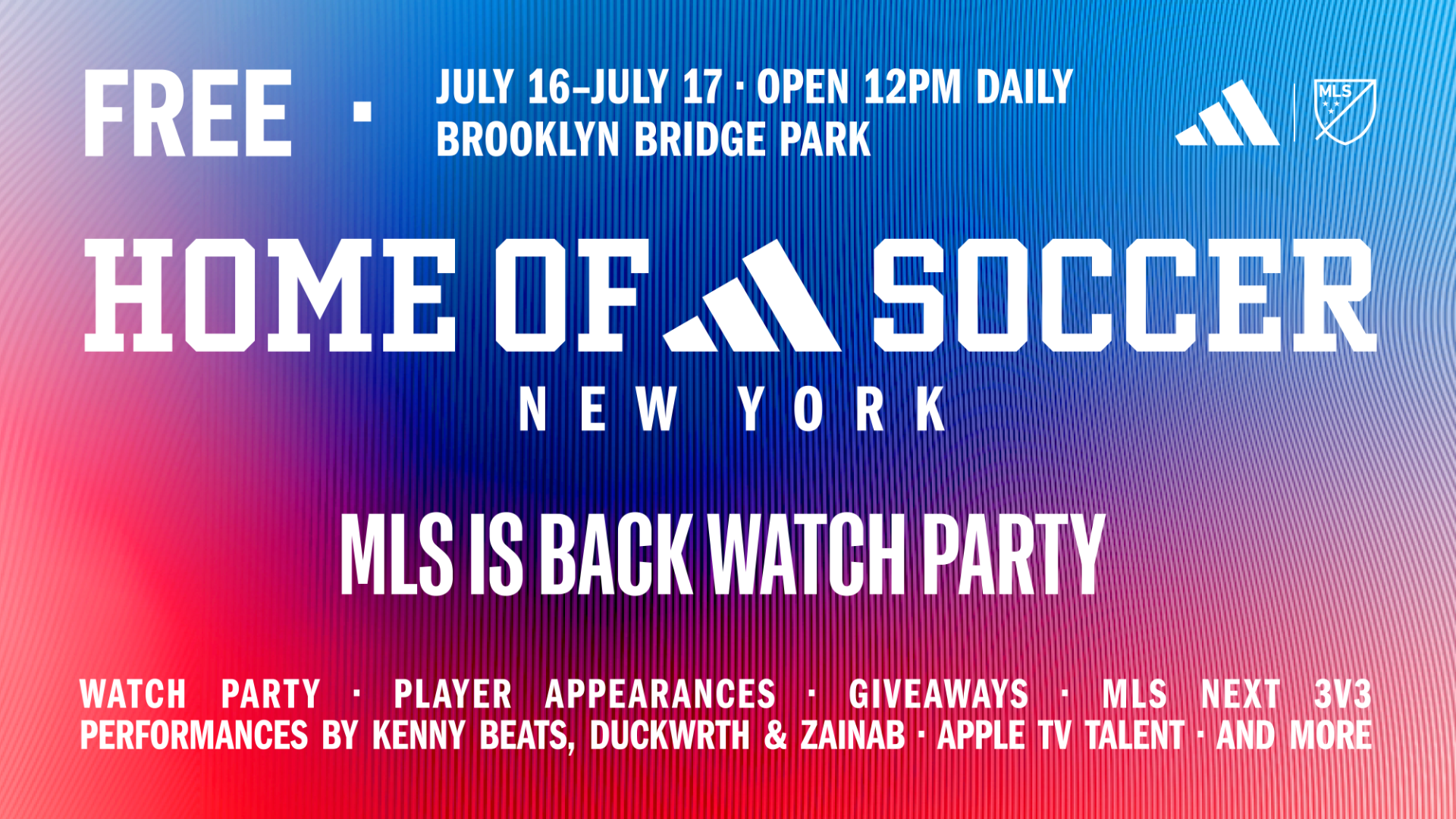 MLS IS BACK WATCH PARTY, NYC
