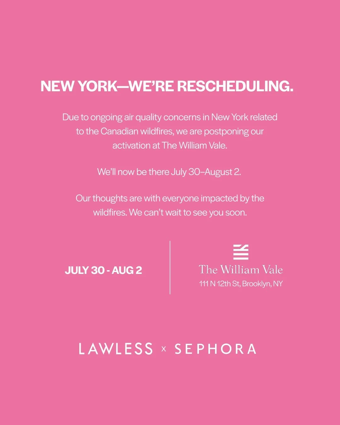 LAWLESS X SEPHORA, NYC