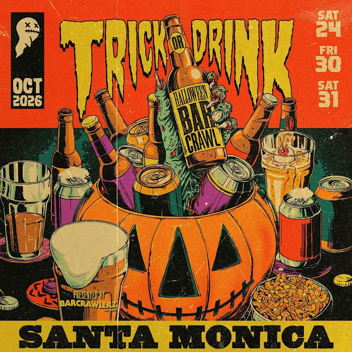 TRICK OR DRINK SANTA MONICA HALLOWEEN BAR CRAWL, LA