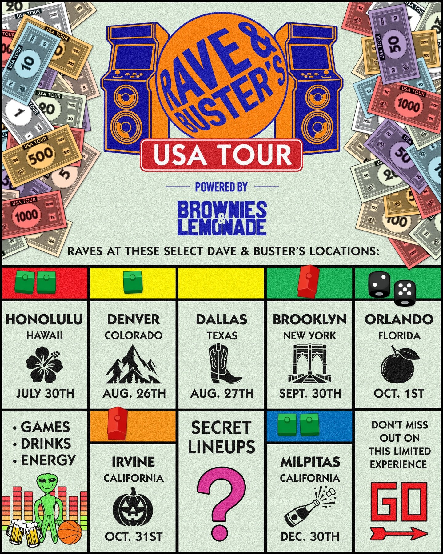 RAVE &amp; BUSTER'S TOUR, NYC