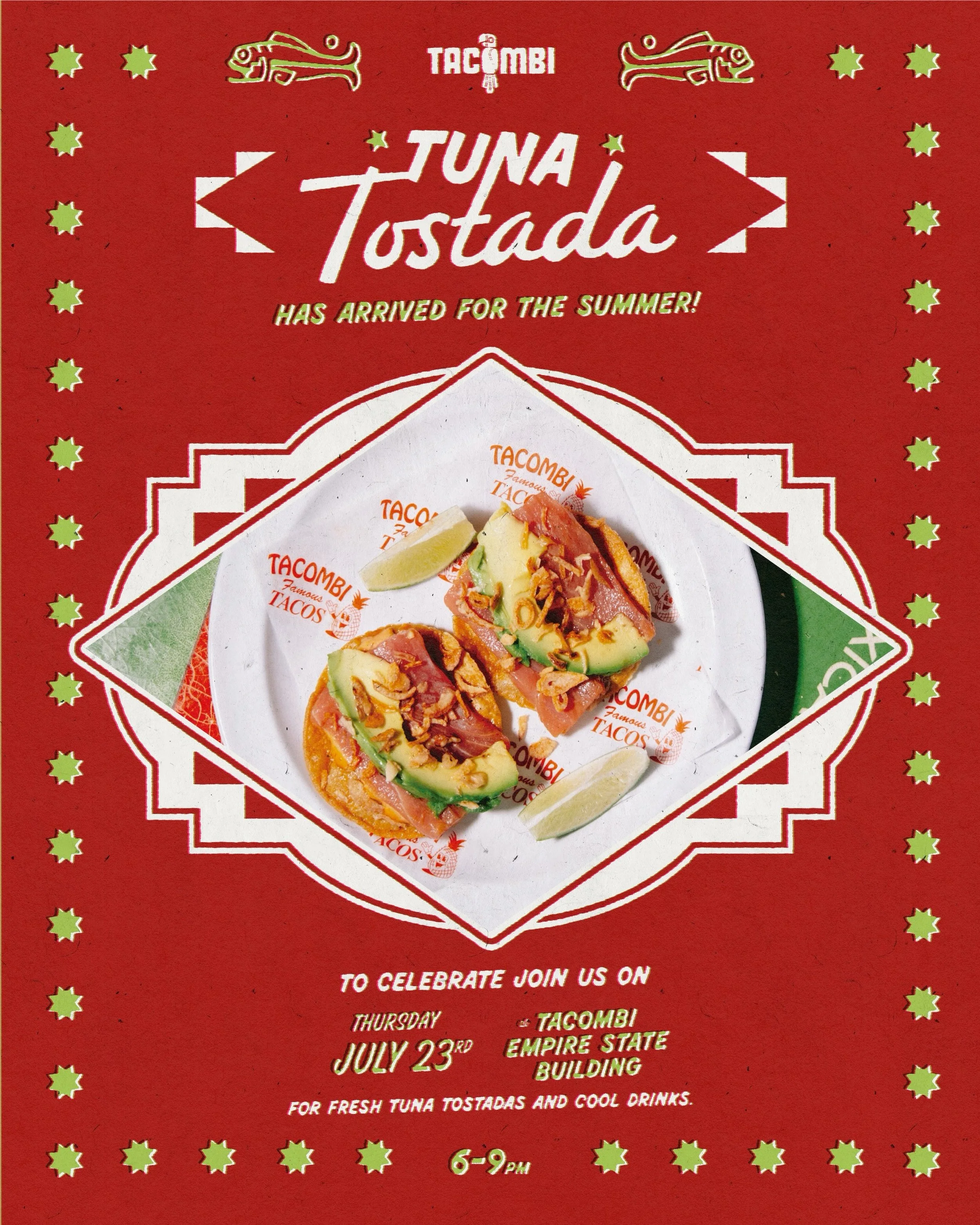 TUNA TOSTADA AT TACOMBI, NYC