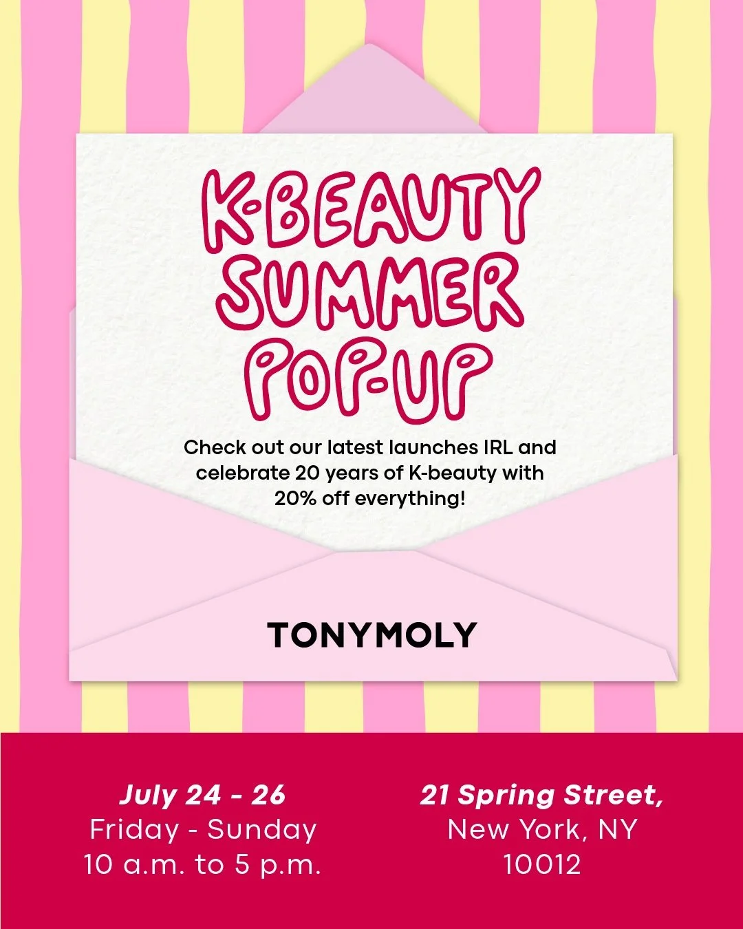 TONYMOLY 20TH ANNIVERSARY CELEBRATION, NYC