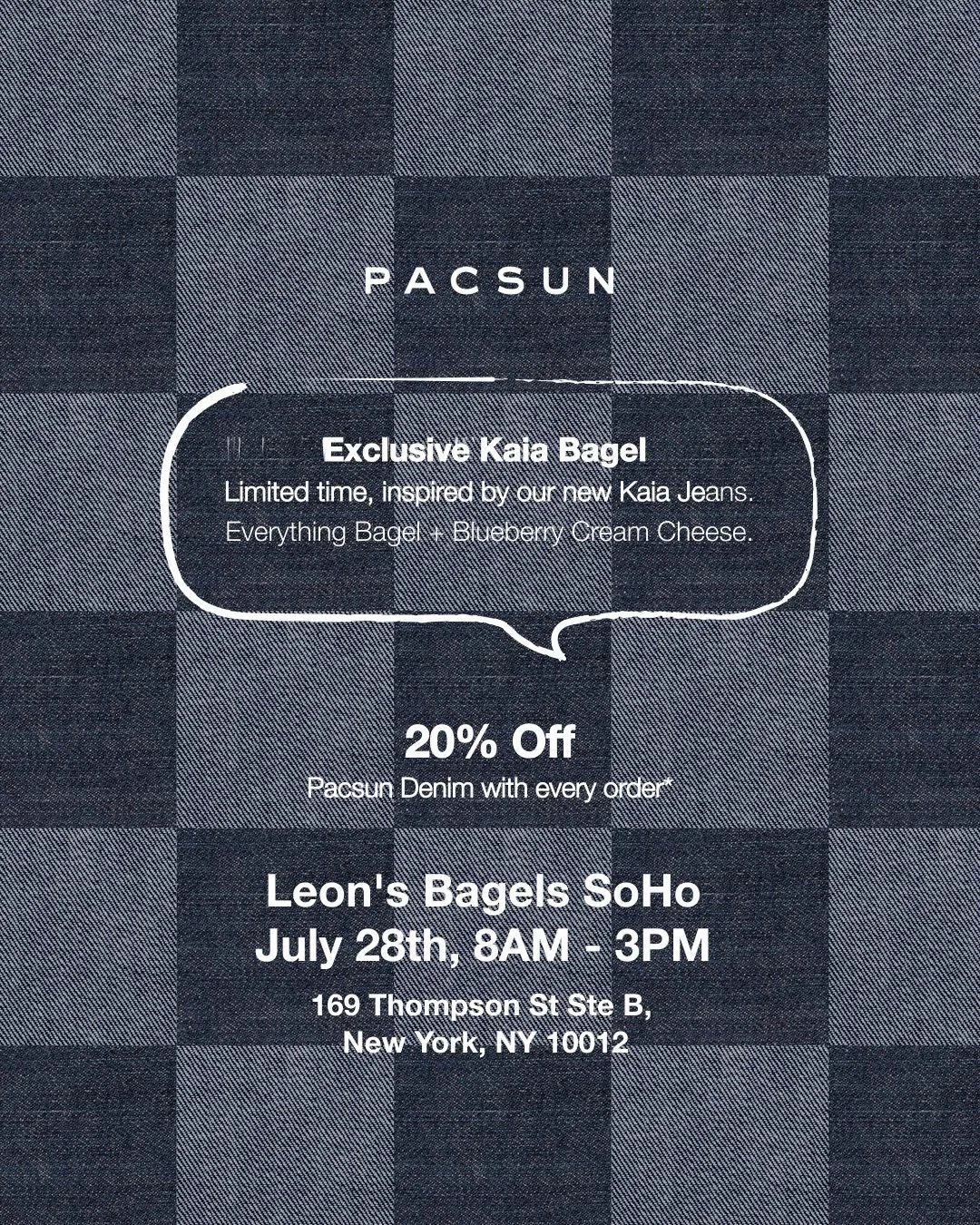 PACSUN X LEON'S BAGELS SOHO, NYC 