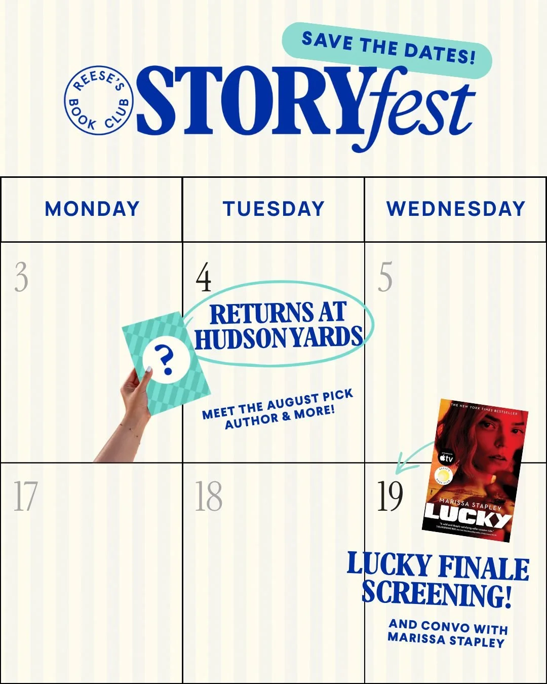 REESE'S BOOK CLUB: STORYFEST, NYC