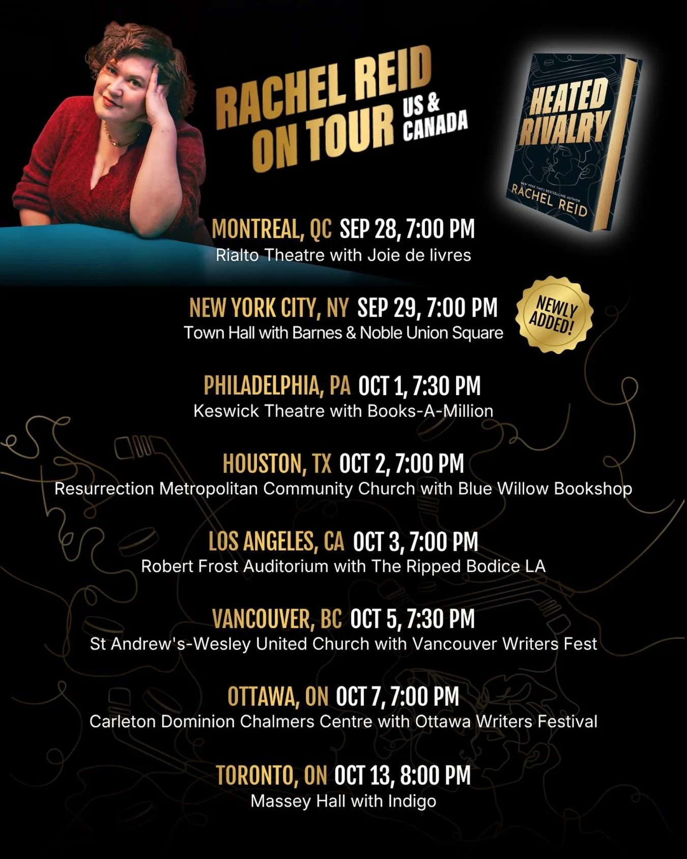 RACHEL REID ON TOUR: HEATED RIVALRY, NYC