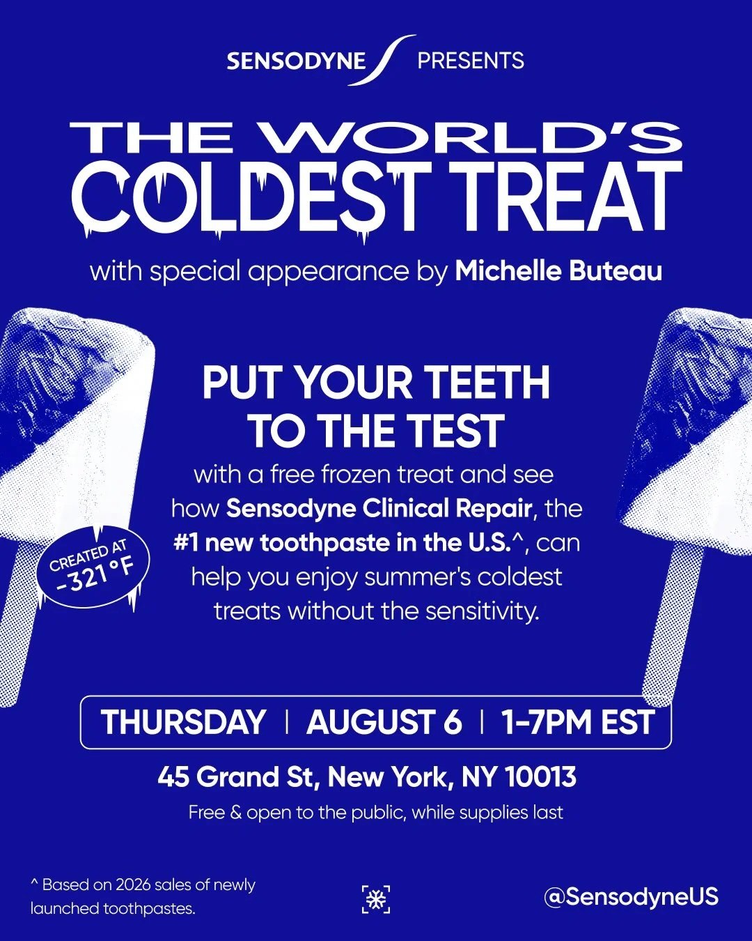 SENSODYNE WORLD'S COLDEST TREAT SUMMER TASTING EXPERIENCE, NYC