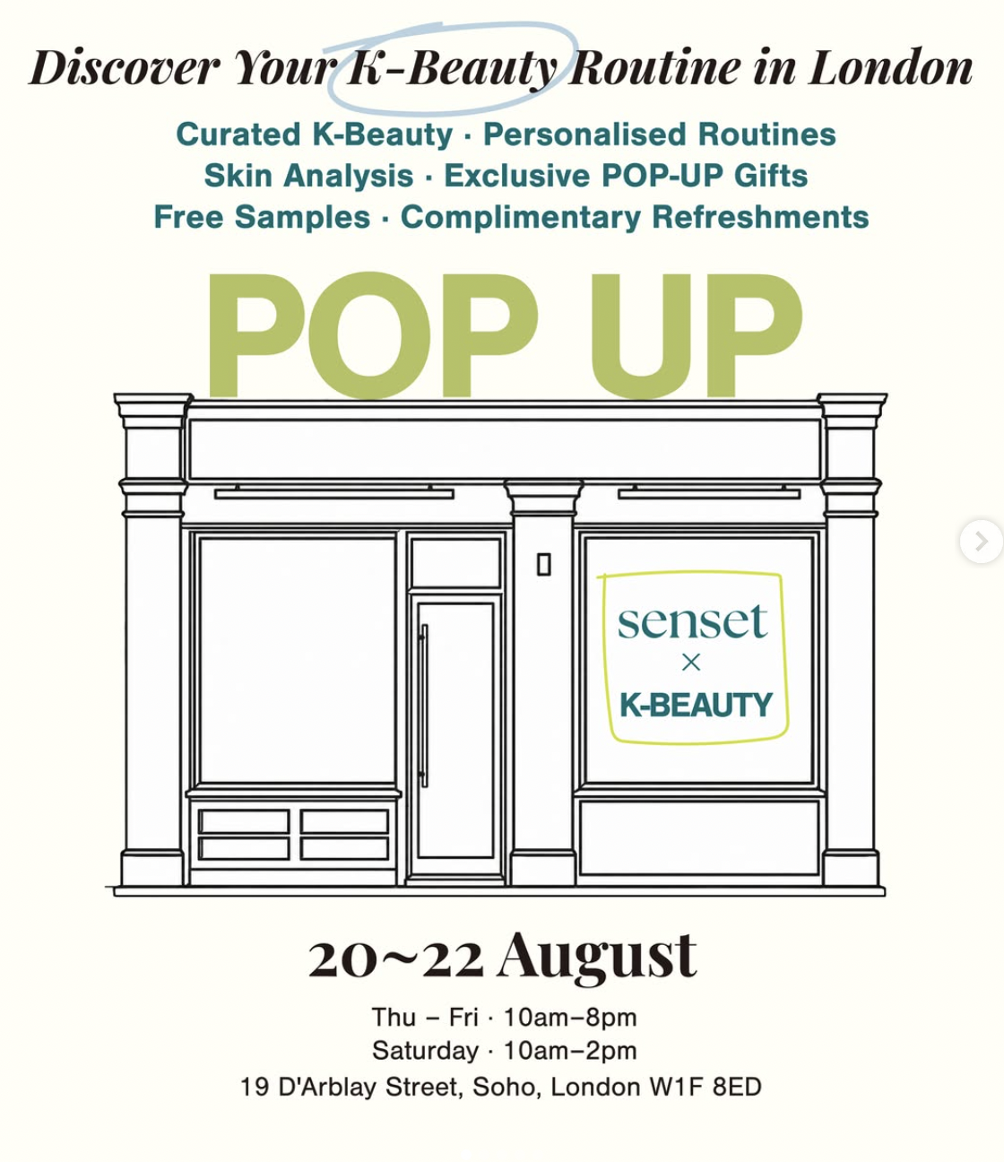 SENSET LONDON POP-UP, LONDON