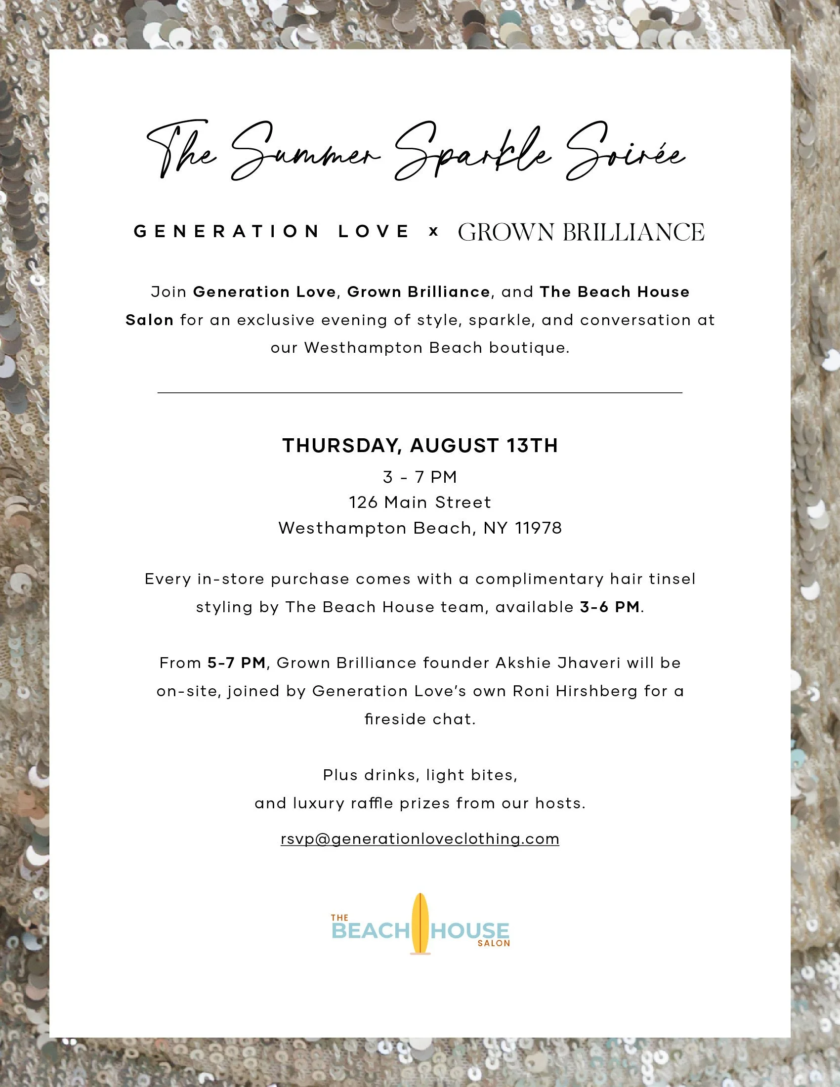 THE SUMMER SPARKLE SOIRÉE, NYC