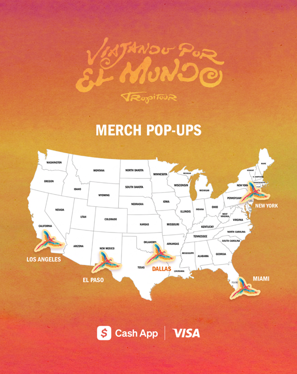 KAROL G X CASH APP VIAJANDO POR EL MUNDO POP-UP, LA 