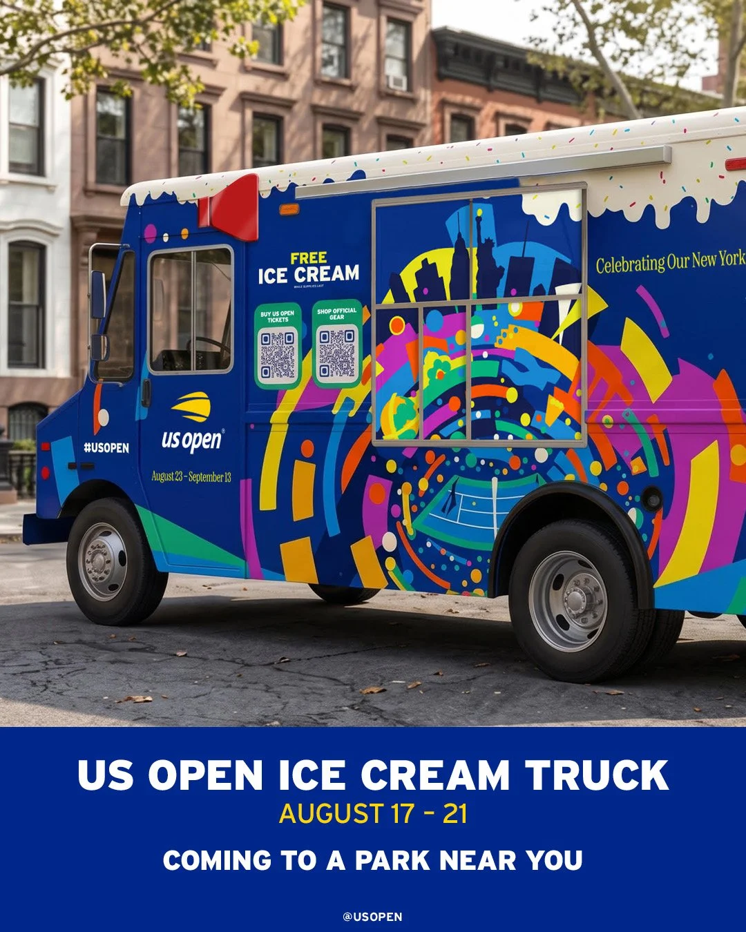 US OPEN ICE CREAM TRUCK, NYC