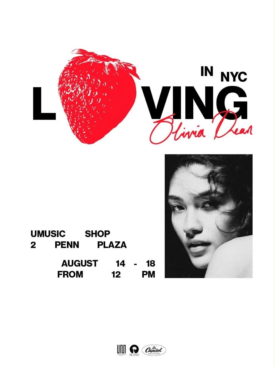 OLIVIA DEAN "LOVING IN NYC" AT UMUSIC SHOP, NYC