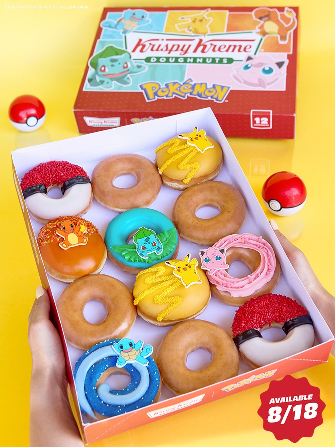 KRISPY KREME X POKÉMON: FREE ORIGINAL GLAZED DOUGHNUT, NATIONWIDE 