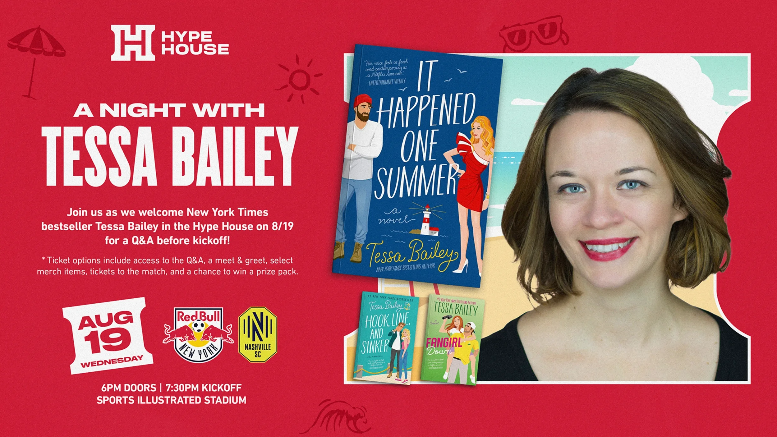 A NIGHT WITH TESSA BAILEY: IT HAPPENED ONE SUMMER, NYC