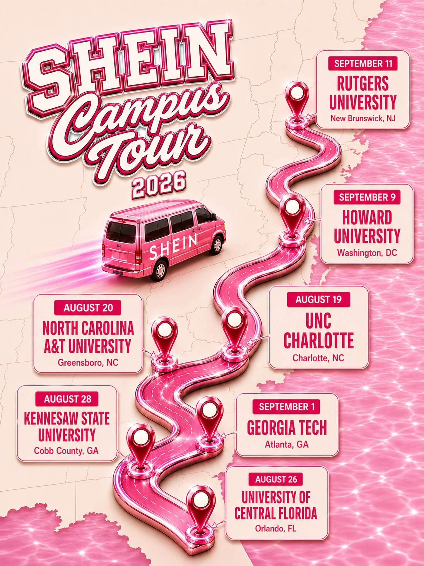 SHEIN CAMPUS TOUR, ORLANDO FL