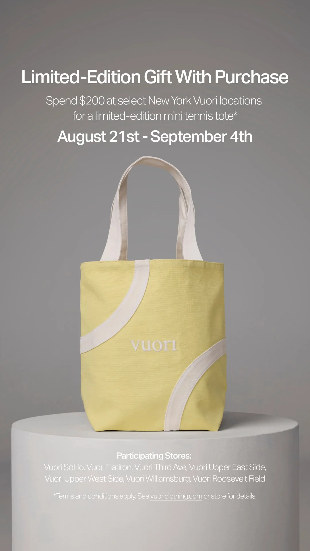 VUORI X MEADOW LANE WELLNESS MARKET, NYC
