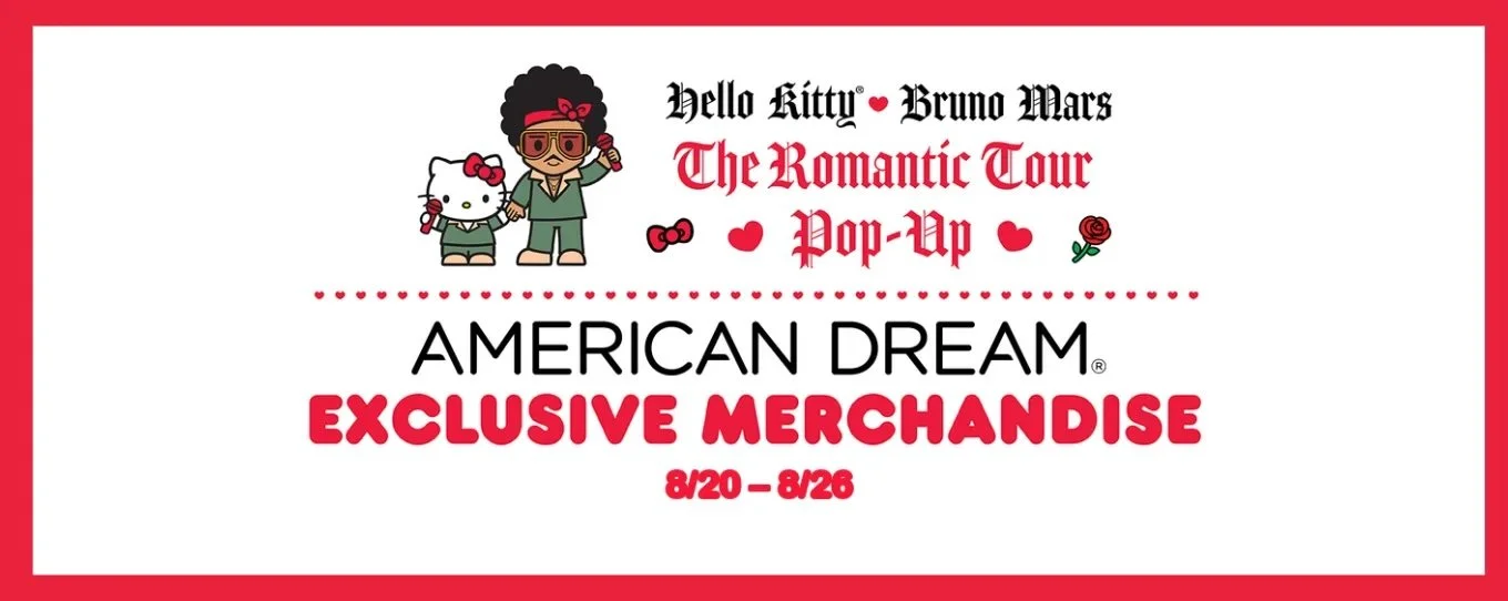 HELLO KITTY X BRUNO MARS POP-UP, E RUTHERFORD NJ